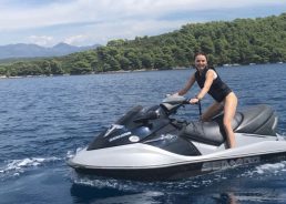 Spice Girls singer Geri Halliwell holidaying in Croatia 