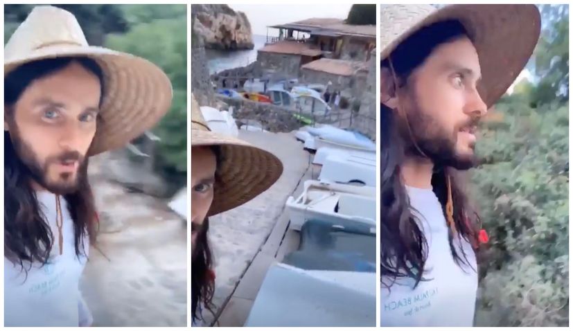 Jared Leto arrives on Croatian island for festival with Thirty Seconds to Mars