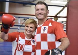 VIDEO: Croatian president spars with UFC champ Stipe Miocic 