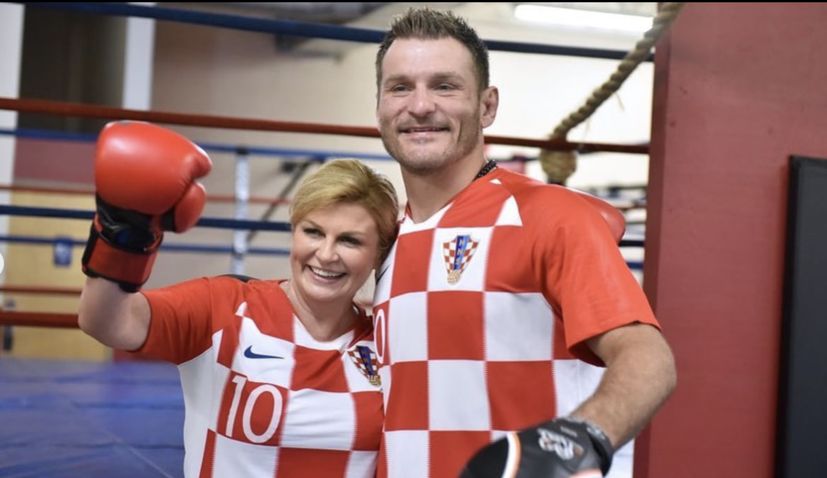 VIDEO: Croatian president spars with UFC champ Stipe Miocic Stipe-miocic-kolinda-grabar-kitarovic