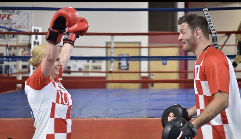 VIDEO: Croatian president spars with UFC champ Stipe Miocic Stipe-miocic-president-croatia
