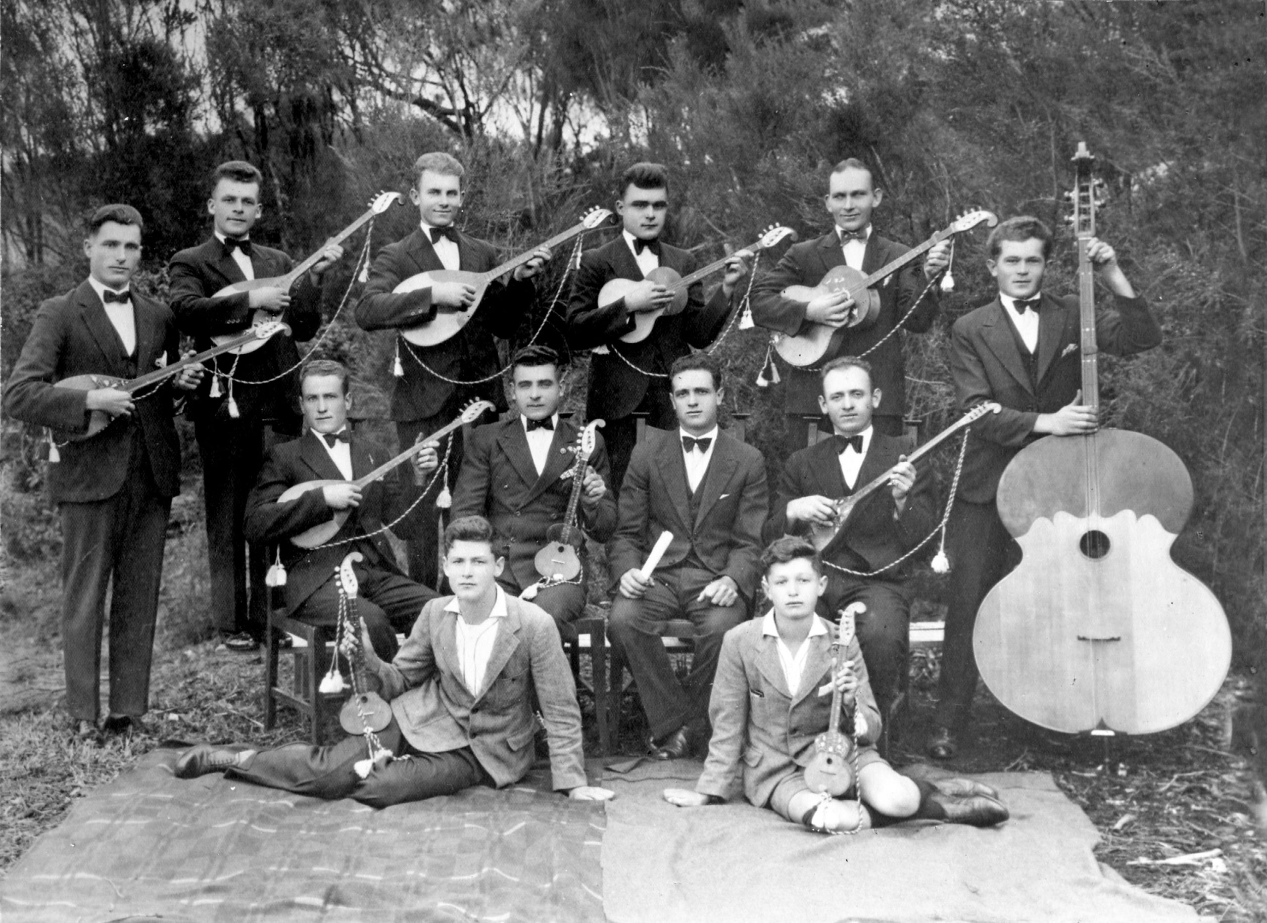 Pioneer Croatian settlers in New Zealand: Belić family story 5.Tamburica-Orchestra-1932-001_edited-1