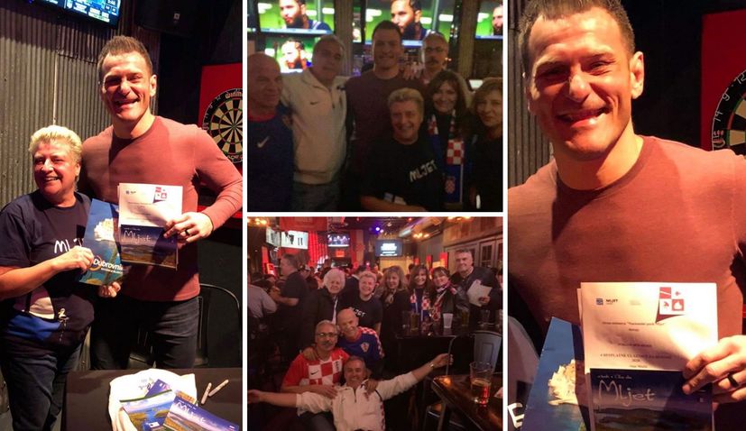 PHOTOS: Stipe Miocic touched by gift from New York Croatians