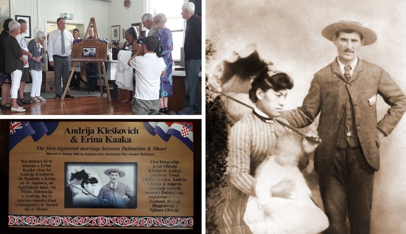 First marriage between a Croatian and Māori celebrated with plaque unveiling