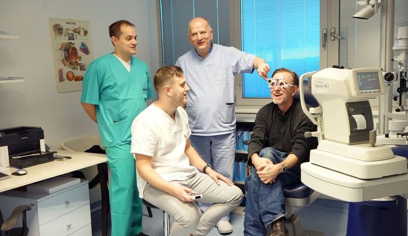 Hollywood actor Tim Roth in Croatia for eye surgery