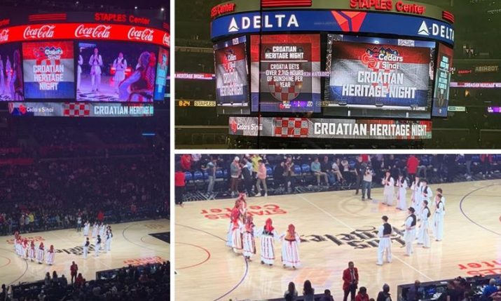 Croatian culture takes over NBA match in LA