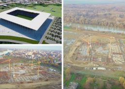 VIDEO: Construction of impressive new football stadium in Osijek on track