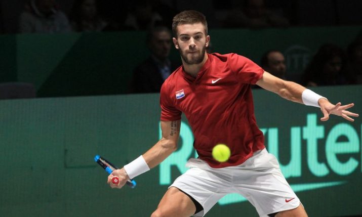 <strong>Croatia beats Spain for first time to reach semifinals of Davis Cup</strong>