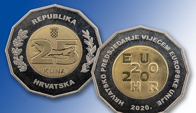 Commemorative 25 kuna coin issued to mark Croatia’s EU presidency