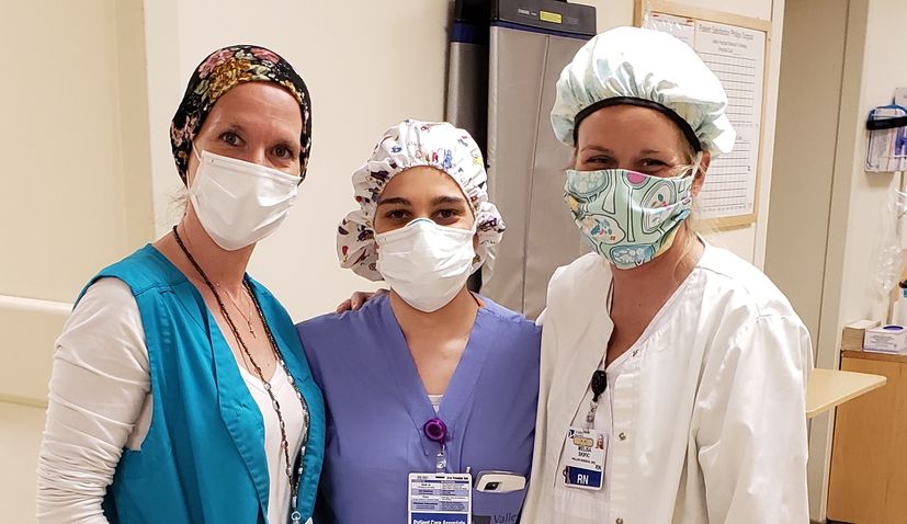 3 Croatian nurses together in a New Jersey hospital in the fight against coronavirus  