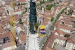 VIDEO: Croatian Army films historic removal of Zagreb Cathedral spire from the air 