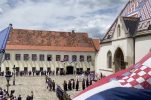 VIDEO: Statehood Day marked with ceremony on St Mark’s Square in Zagreb