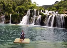 VIDEO: Hauser gives birthday performance afloat in Krka National Park 