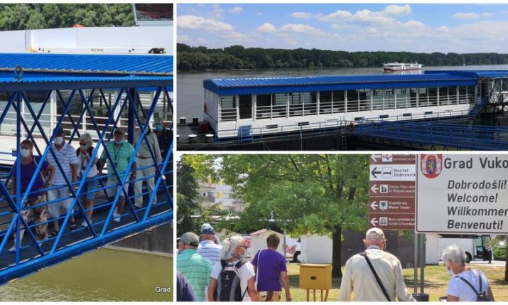 First river cruise boat this summer docks in Vukovar