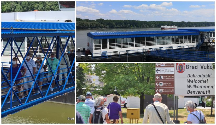 First river cruise boat this summer docks in Vukovar