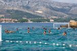 PHOTOS: Croatian water polo team play special match off Korčula island   