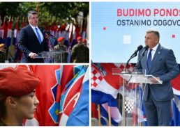 Ante Gotovina and President Milanovic address Knin ceremony on 25th anniversary of Croatia’s liberation