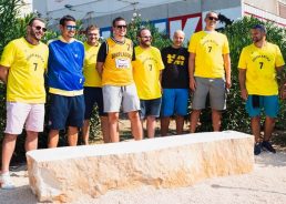 PHOTOS: Toni Kukoč honoured in his hometown of Split with Brač stone bench
