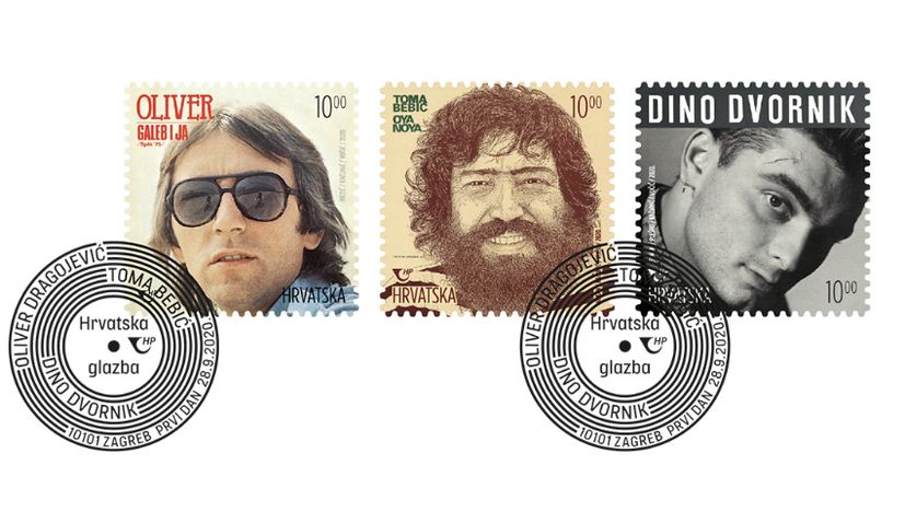 Legends of Croatian music on new commemorative stamps