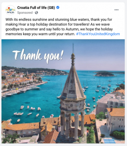 Croatian Tourist Board campaign