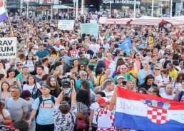 Anti-COVID Freedom Festival held in Zagreb on Saturday