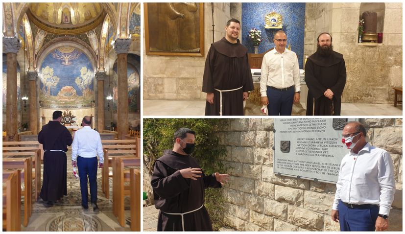 Croatian foreign minister meets with Croatian Franciscans in Jerusalem