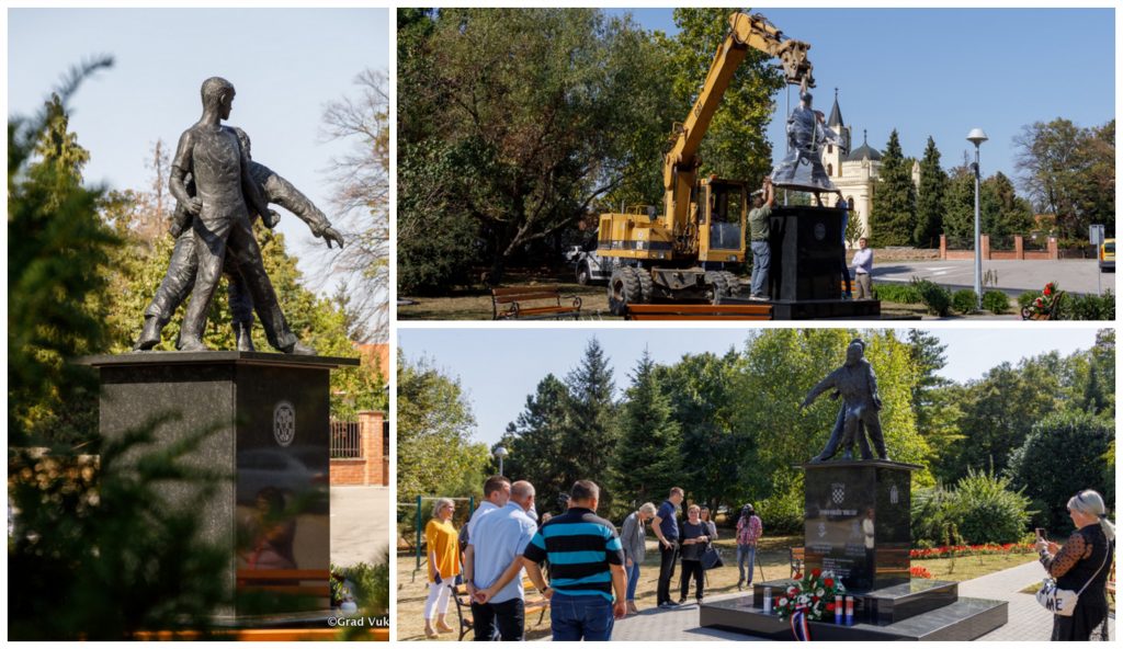vukovar statue father and son