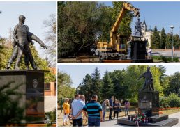 “Father and Son” statue erected in Vukovar