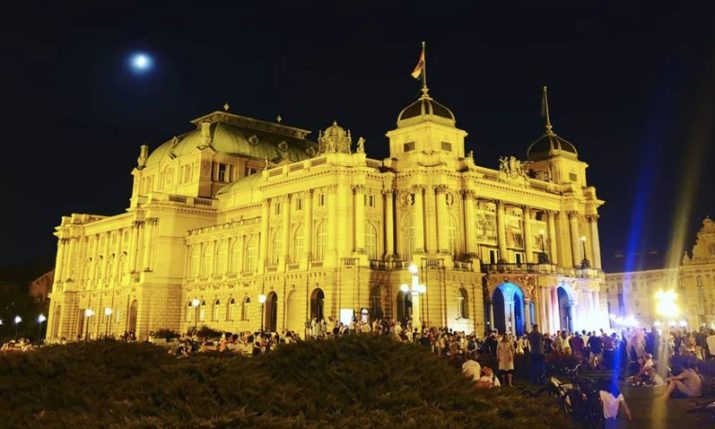 Croatian National Theatre in Zagreb becomes mass party spot for youth since corona measures