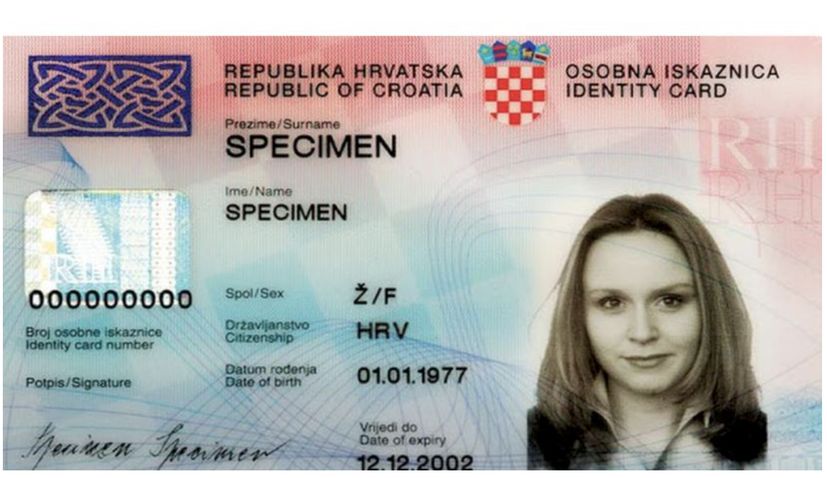 New Croatian identity cards  to be valid for 5 years as act amended