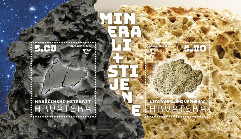 Croatian ‘Minerals and Rocks’ commemorative stamps released