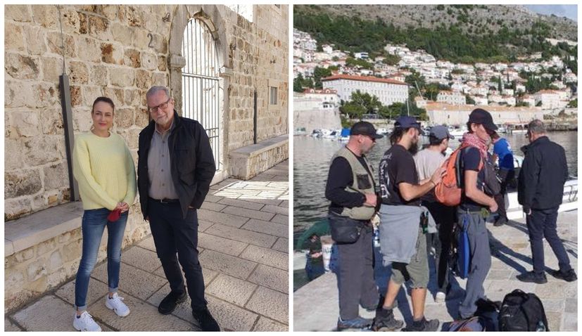 Emmy award-winner Peter Greenberg filming “The Travel Detective” in Dubrovnik