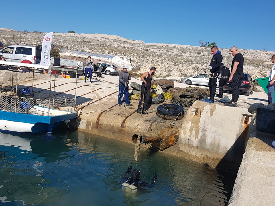 five tonnes of marine debris was collected on Croatian coast