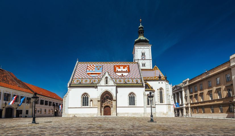 St Mark’s Square in Zagreb designated a guarded area