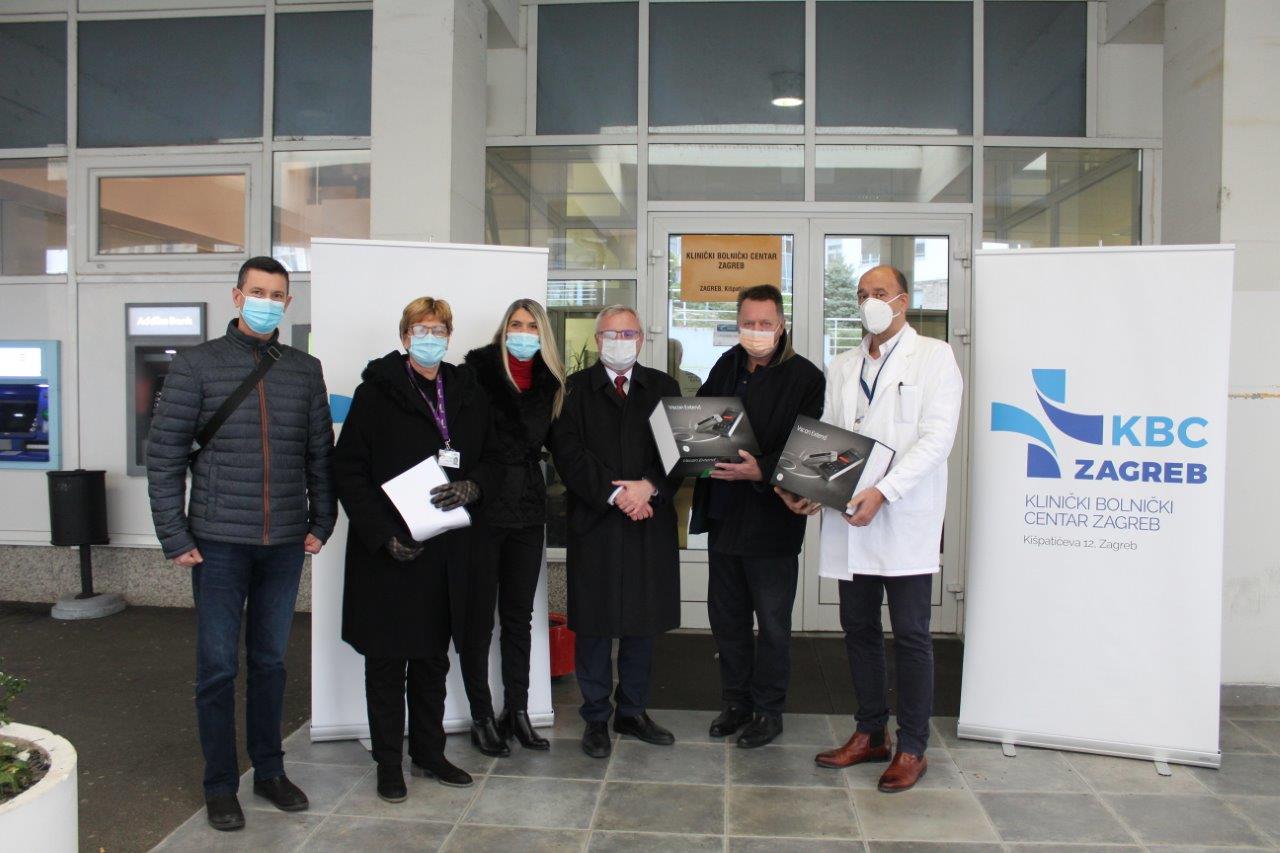 donation of medical equipment provided to earthquake damaged hospitals Zagreb Association of Croatian American Professionals Foundation 