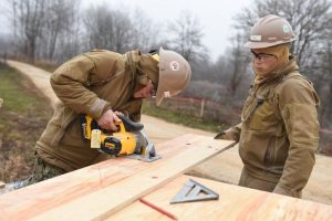 Construction of army field hospital and troop accommodation facility begins at Slunj