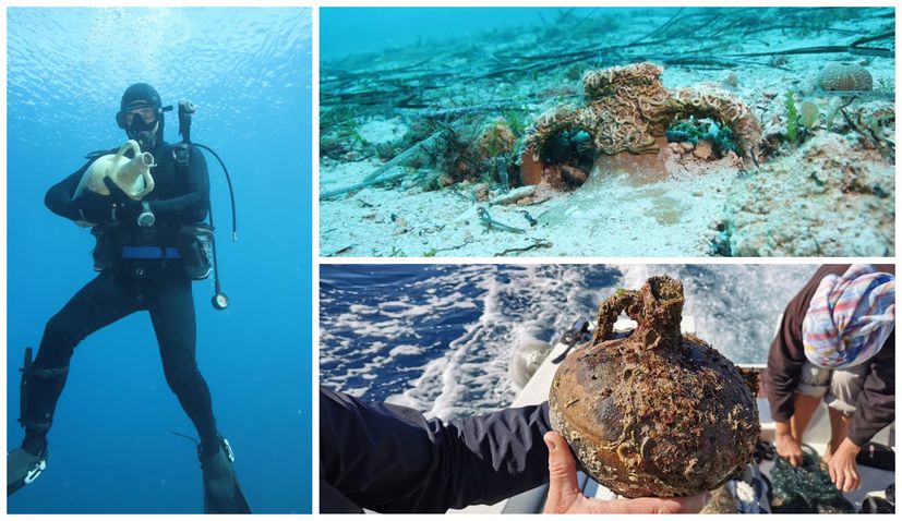Hvar: Two 2,000-year-old preserved shipwrecks, ancient wine jug, strainer discovered