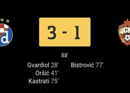 Dinamo Zagreb breaks European record after victory tonight against CSKA Moscow