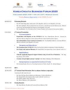 Korea-Croatia Business Forum 2020