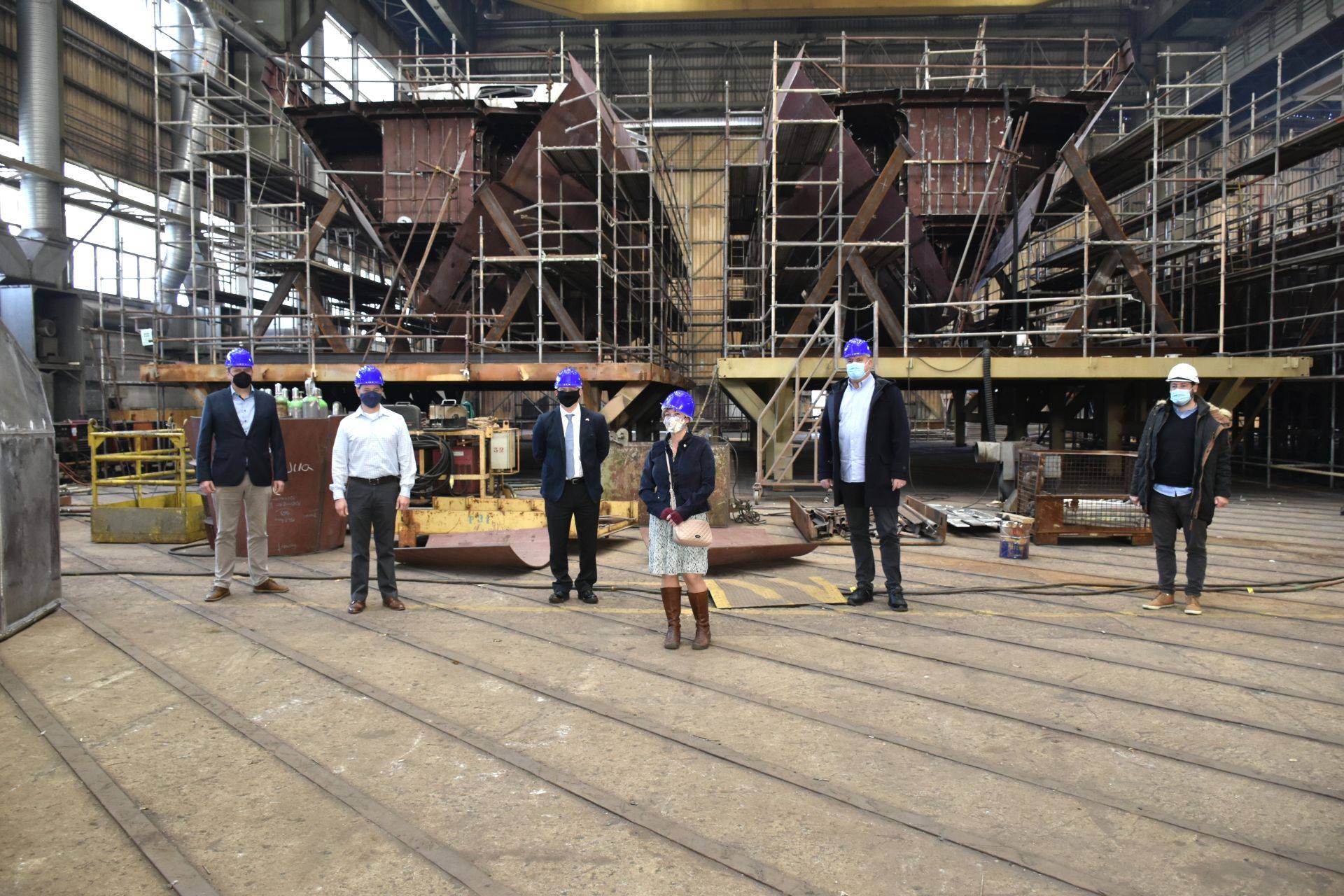 U.S. military delegation visits Brodosplit shipyard