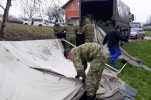 Croatian Army installing container homes in Glina area