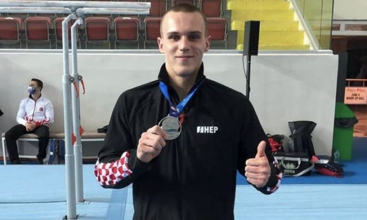 Croatia’s Filip Ude, Tin Srbic and Aurel Benovic win silver medals at European gymnastics championships