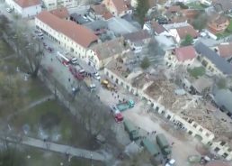 VIDEO: Ministry of the Interior publish aerial footage over Petrinja after the quake