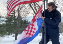 UFC champ Stipe Miocic displays his Croatian pride to 1.3 million fans