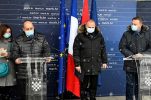 France’s foreign minister visits earthquake-hit Petrinja