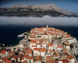 Korčula Nature Photography fog over Korcula island