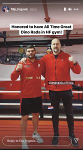 Basketball great Dino Rađa pays Filip Hrgović a visit: ‘Prep for Tyson Fury has begun’