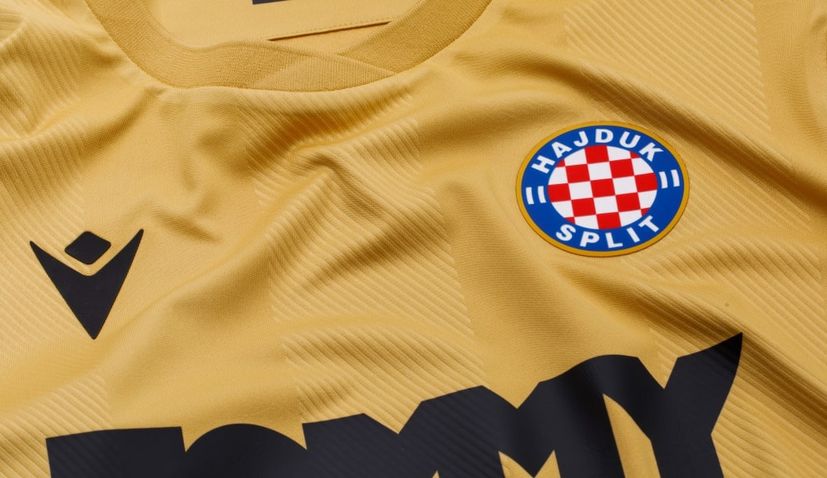 PHOTOS: Hajduk Split present new gold kit to mark 110th birthday 