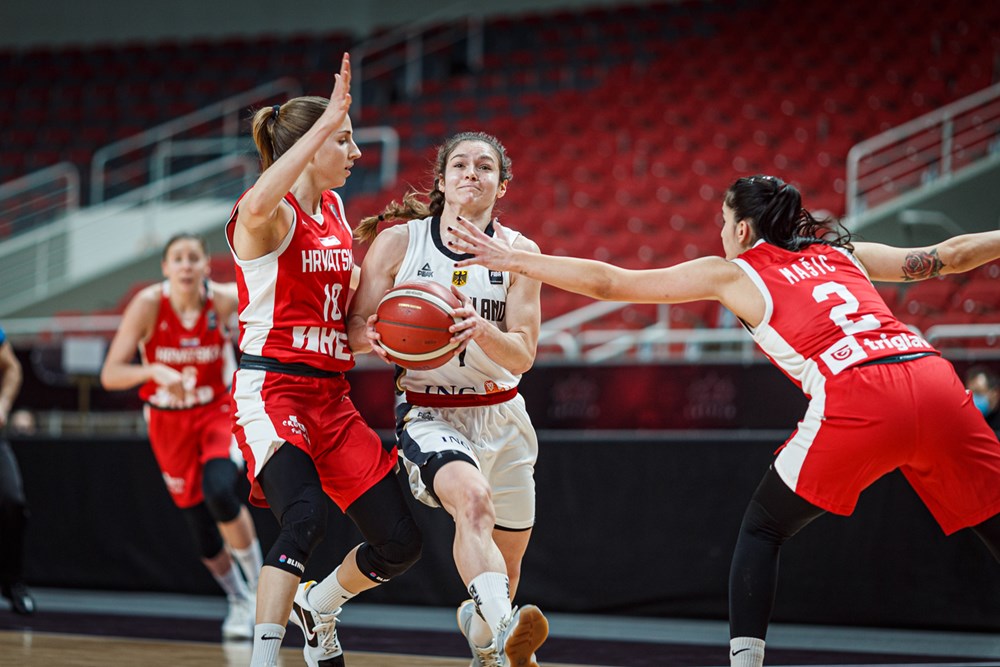 Croatian women’s basketball team beats Germany to secure Euro spot