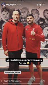 Basketball great Dino Rađa pays Filip Hrgović a visit: ‘Prep for Tyson Fury has begun’